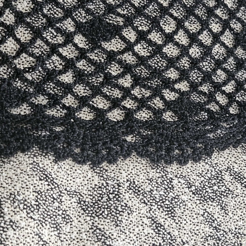Stunning Black Crochet Beaded Maxi Slip Dress by R&M Richards - Picture 4 of 4